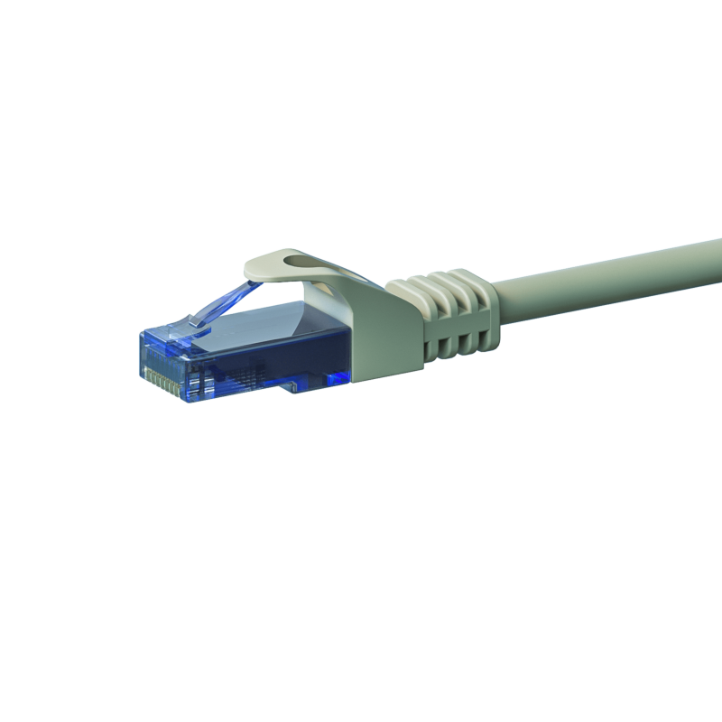 Cavo patch UTP CAT6a, 2 m, grigio - 100% rame