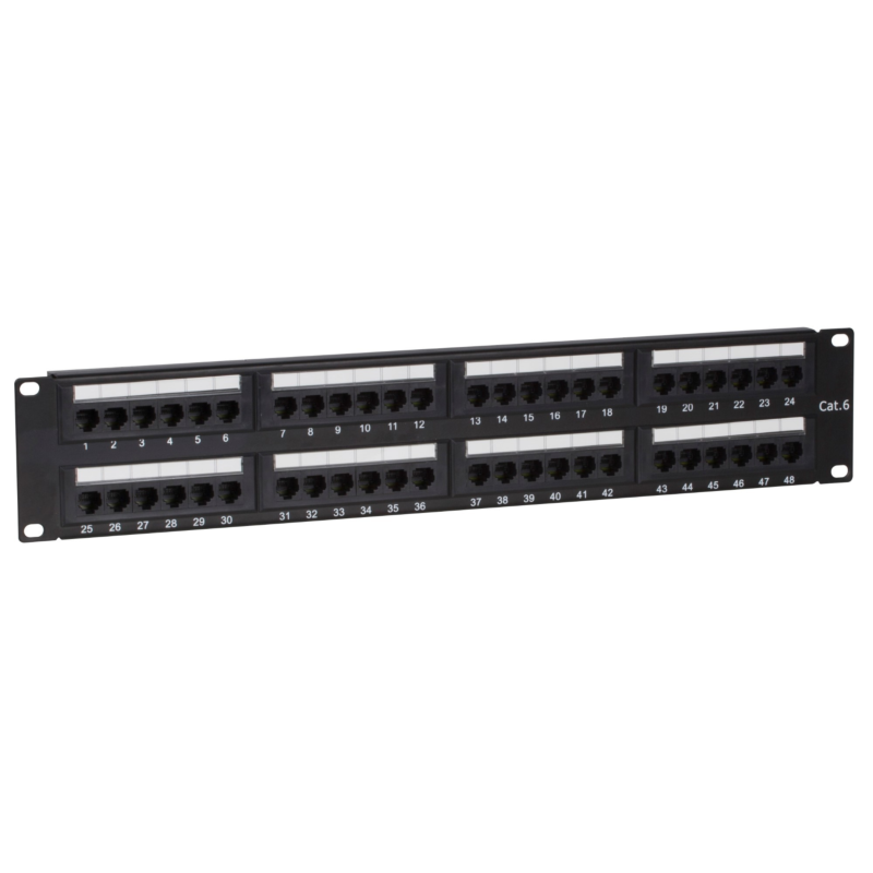 Patch panel CAT6 UTP - 48 porte