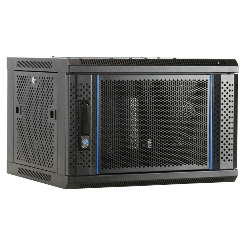Armadio a muro 6U con anta perforata 600x450x368mm