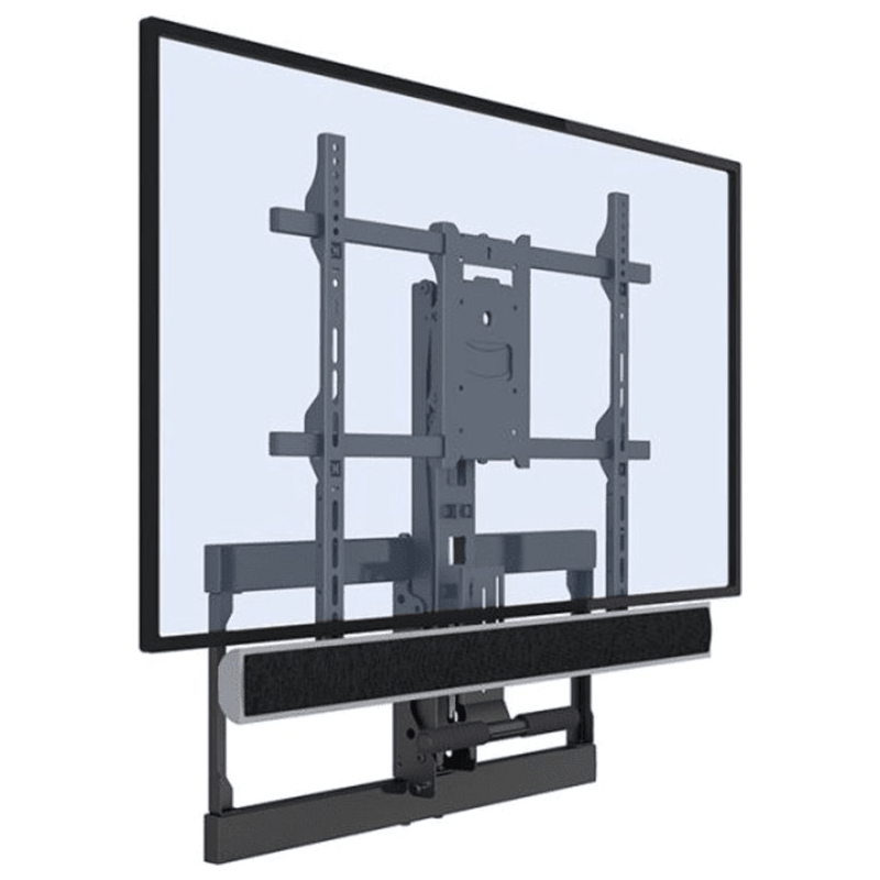 Eaglemounts - EM-MF800 - Supporto a parete verticale regolabile per TV/monitor a schermo piatto da 55'' a 85'', portata massima 60 kg (resistente)