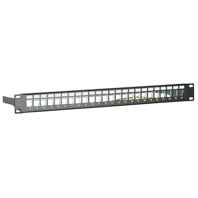 Patch panel STP per Keystone - 24 porte