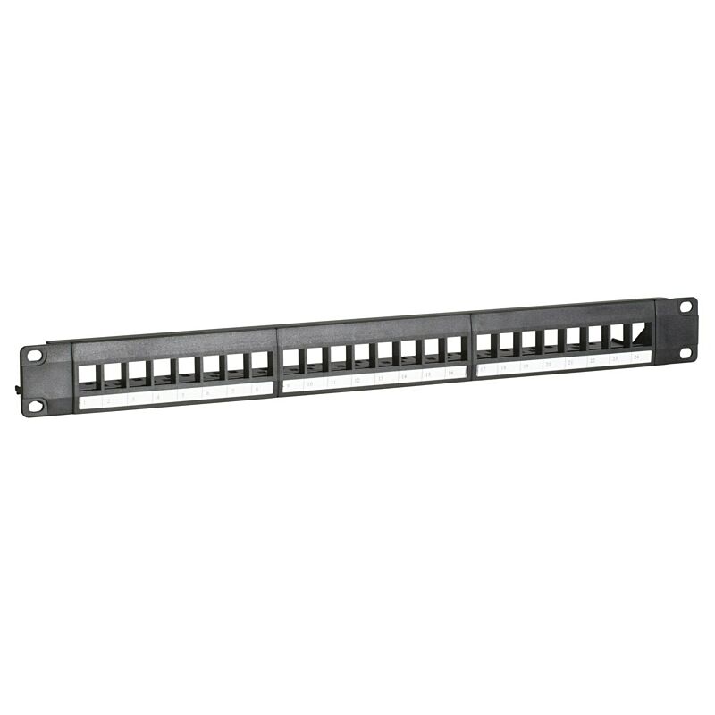 Patch panel UTP per Keystone - 24 porte