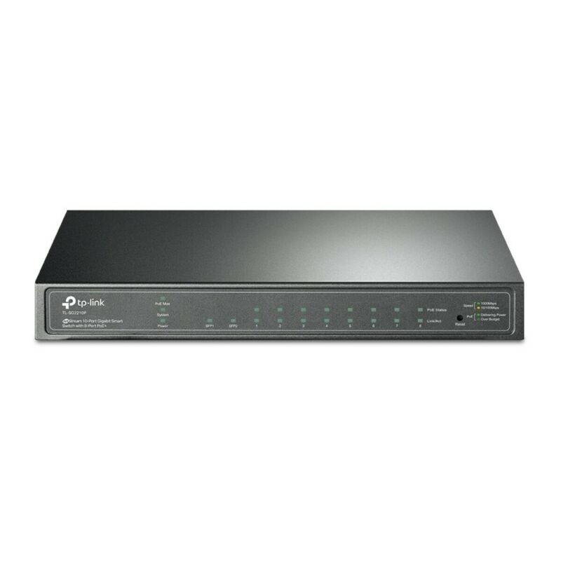 Switch PoE intelligente gestito TP-Link JetStream 2210P a 10 porte.