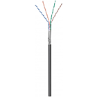 Cavo CAT6 SF/UTP per esterni da 305 m su bobina rigida nera CCA