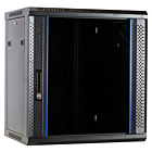 Armadio a muro 12U non assemblato con anta in vetro 600x450x635 mm (LxPxA)