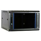 Armadio a muro 6U con anta in vetro 600x600x368 mm (LxPxA)