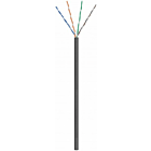 Cavo CAT6 U/UTP da esterno da 100 m su bobina rigida nera CCA