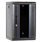 Armadio server 9U da 10 pollici con anta in vetro, dimensioni 312x310x486 mm (LxPxA)