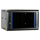 Armadio a muro 6U non assemblato con anta in vetro 600x450x368 mm (LxPxA)