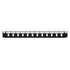 Connettore frontale LC/SC a 12 porte nero duplex/simplex, adatto per vassoio universale in fibra ottica