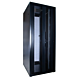 Armadio server 42U con doppie porte anteriori e posteriori perforate, dimensioni 800x1000x2000 mm (LxPxA).