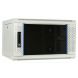 Armadio a muro bianco 6U con anta in vetro 600x450x368mm (LxPxA)