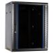 Armadio a muro 15U non assemblato con anta in vetro 600x450x770mm (LxPxA)