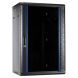 Armadio a muro 18U non assemblato con anta in vetro 600x450x900mm (LxPxA)