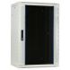 Armadio a muro bianco da 18U con anta in vetro, dimensioni 600x450x900 mm (LxPxA).