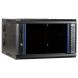 Armadio a muro 6U (ribaltabile) con anta in vetro 600x600x368 mm (LxPxA)