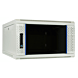 Armadio a muro bianco 6U con anta in vetro 600x600x368 mm (LxPxA)