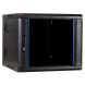 Armadio a muro 9U (ribaltabile) con anta in vetro 600x600x500mm (LxPxA)