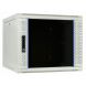 Armadio a muro bianco 9U con anta in vetro 600x600x500mm (LxPxA)