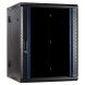 Armadio a muro 15U (ribaltabile) con anta in vetro 600x600x770mm (LxPxA)