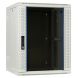 Armadio a muro bianco 15U (ribaltabile) con anta in vetro 600x600x770mm (LxPxA)