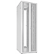 Armadio server bianco 47U con doppie porte anteriori e posteriori perforate 800x1000x2200mm (LxPxA)