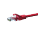 Cavo patch UTP CAT5e da 1,50 m rosso - 100% rame