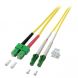 Cavo in fibra ottica duplex OS2 LC/APC-SC/APC 2m