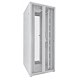Armadio server bianco 42U con doppie porte anteriori e posteriori perforate 800x1000x2000mm (LxPxA)