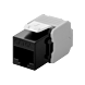 Connettore Keystone CAT6a UTP - Senza attrezzi - Nero