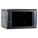 Armadio a muro 6U non assemblato con anta in vetro 600x450x368 mm (LxPxA)