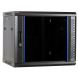 Armadio a muro 9U non assemblato con anta in vetro 600x450x500mm (LxPxA)