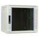 Armadio a muro bianco 9U con anta in vetro 600x450x500mm (LxPxA)