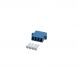 Accoppiamento monomodale 4 vie LC-LC quad blu