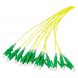 Cavo di collegamento in fibra di vetro OS2 giallo LC/APC - 12 pezzi