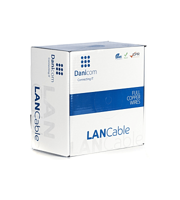 Cavo DANICOM CAT6A S/FTP 100 m su rotolo rigido - LSZH (Dca)