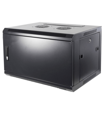 Armadio a muro 6U con anta in metallo 600x600x368 mm (LxPxA)