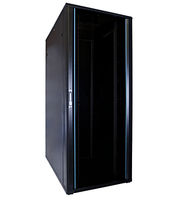 Armadio server 47U con porta in vetro 800x1200x2200mm (LxPxA)
