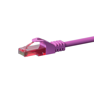 Cavo patch UTP CAT6 da 2 m, rosa - 100% rame
