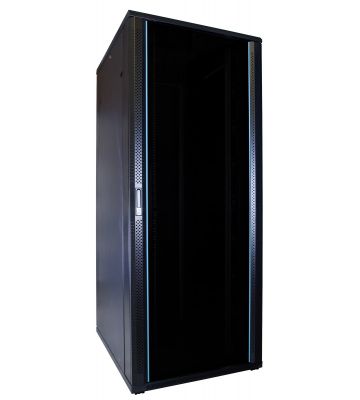 Armadio server 47U con anta in vetro, dimensioni: 600x800x2200 mm (LxPxA)