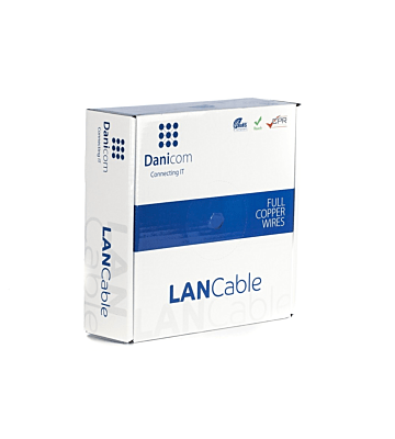 Cavo rigido DANICOM CAT6A S/FTP da 50 m su rotolo - LSZH (Dca)