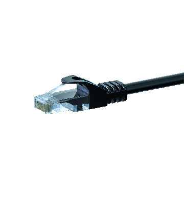 Cavo patch UTP CAT5e da 10 m, nero - 100% rame