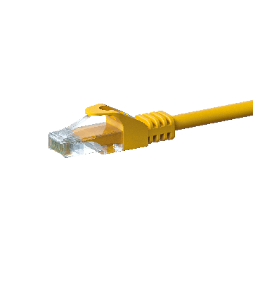 Cavo patch UTP CAT5e 50 m giallo - 100% rame