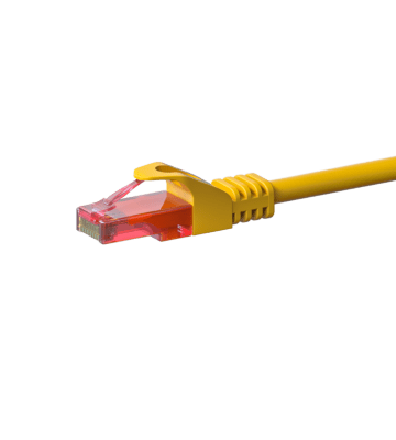 Cavo patch UTP CAT6 da 0,15 m giallo - 100% rame