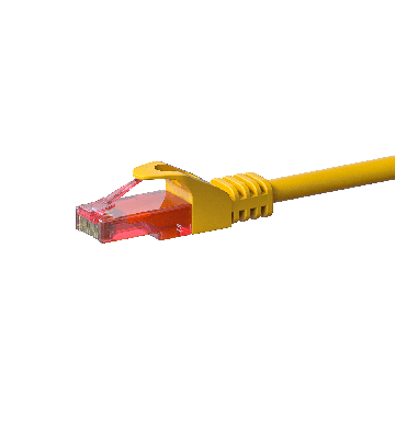 Cavo patch UTP CAT6 da 20 m, giallo - 100% rame