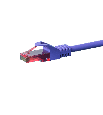 Cavo patch UTP CAT6 da 0,50 m, viola - 100% rame
