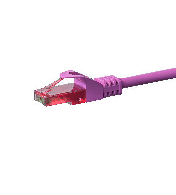 Cavo patch UTP CAT6 da 15 m, rosa - 100% rame