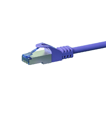 Cavo patch CAT6a S/FTP (PIMF) da 10 m, colore viola.