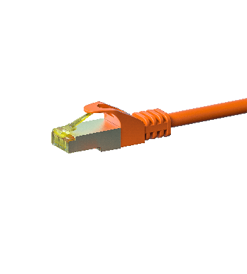 Cavo patch Cat7 S/FTP (PIMF) da 10 m, arancione.