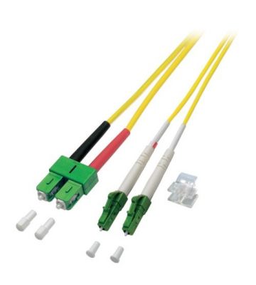 Cavo in fibra ottica duplex OS2 LC/APC-SC/APC 3m